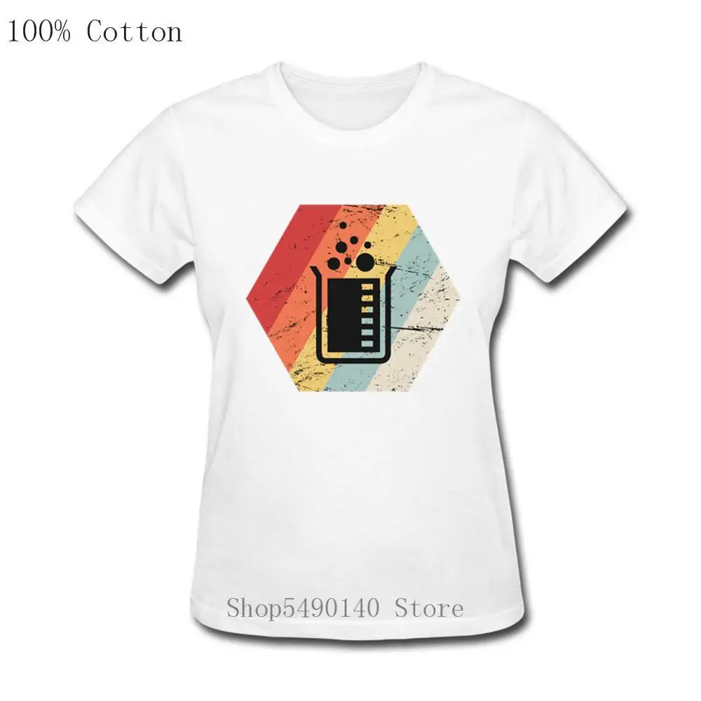 Женская футболка с периодической таблицей Винтажная изображением иконы научных