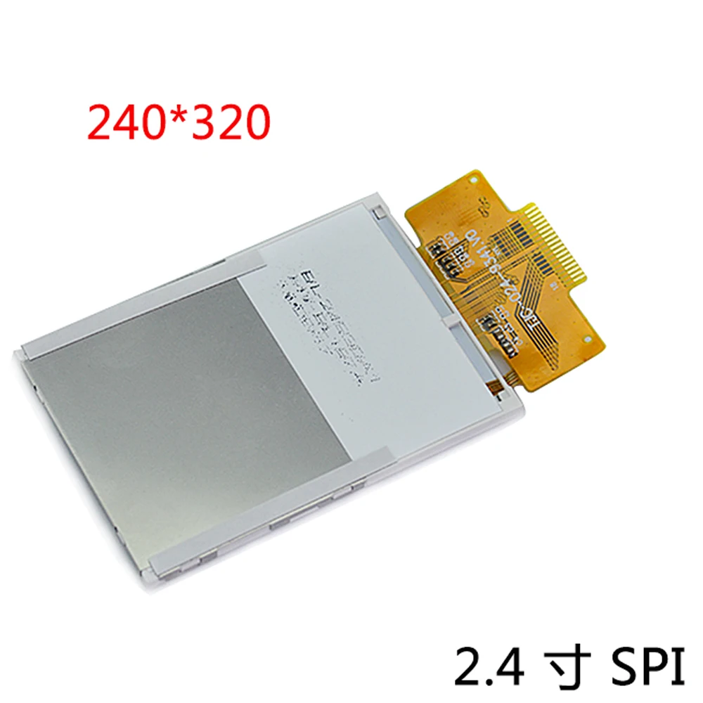 Последовательный цветной ЖК-модуль TFT 2 4 дюйма 240x320 SPI Белый светодиодный дисплей
