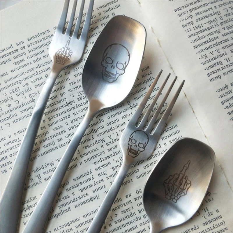 Столовые приборы ложка с длинной ручкой & Forks набор посуды многоразовая из