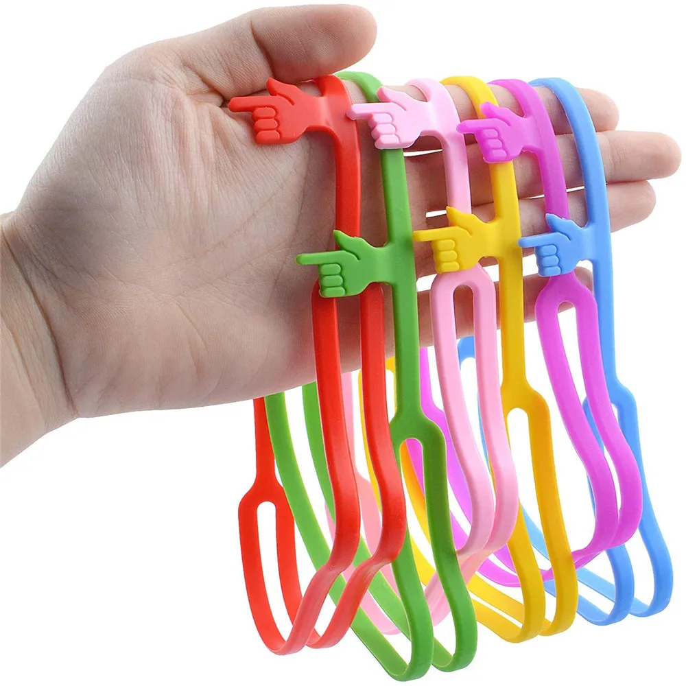 Симпатичные Силиконовые закладки на палец маркеры для книг ремешок школьных