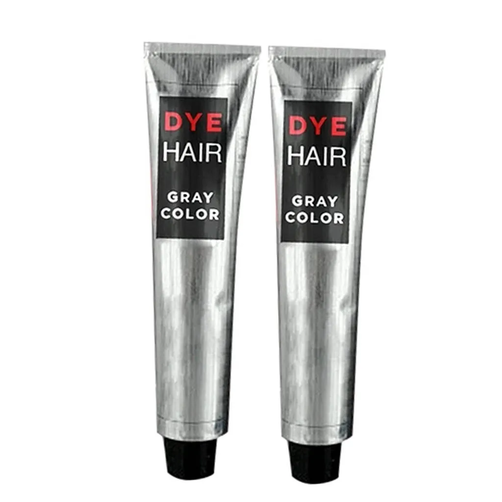 2pcs 100ml Hair Dye Color Unisex DIY Fashion Gray Silver Super Cream Care &amp Styling |