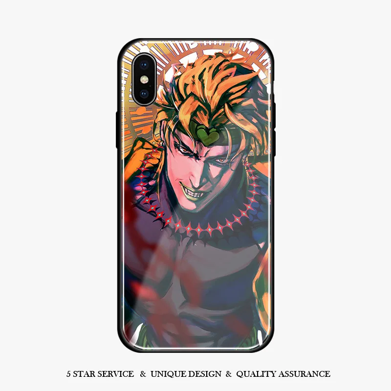 Мягкий силиконовый стеклянный чехол для телефона Dio Brando jojo no kimyou na bouken iPhone 6 6S 7 8 Plus