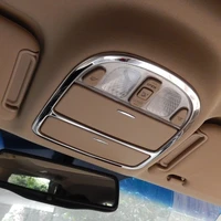 stainless steel front and rear ceiling roof reading light lamp trim cover frame for hyundai santa fe cm 2007 2008 2009 2010 2021