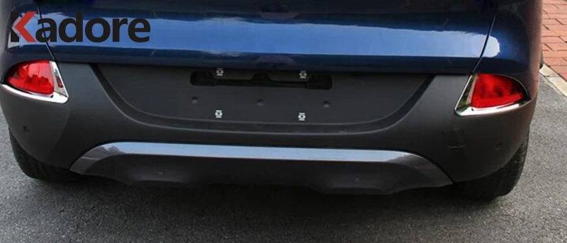 Для Renault Kadjar 2016 2018 2019 2020 2021 хромированная задняя противотуманная фара крышка