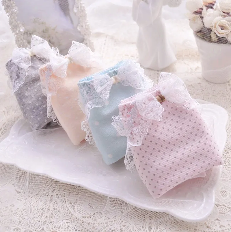 Японский сексуальный милый каваи хлопок вышивка волна точка сладкий Лолита