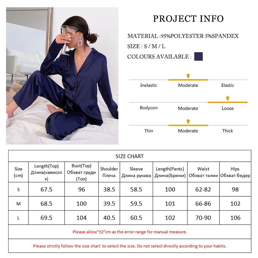 

Blue Women Pajamas Turndown Collar Pocket Long Sleeve Casual Pants 2 Piece Set Sleepwear Female Home Suit Sets Nightwear 2021