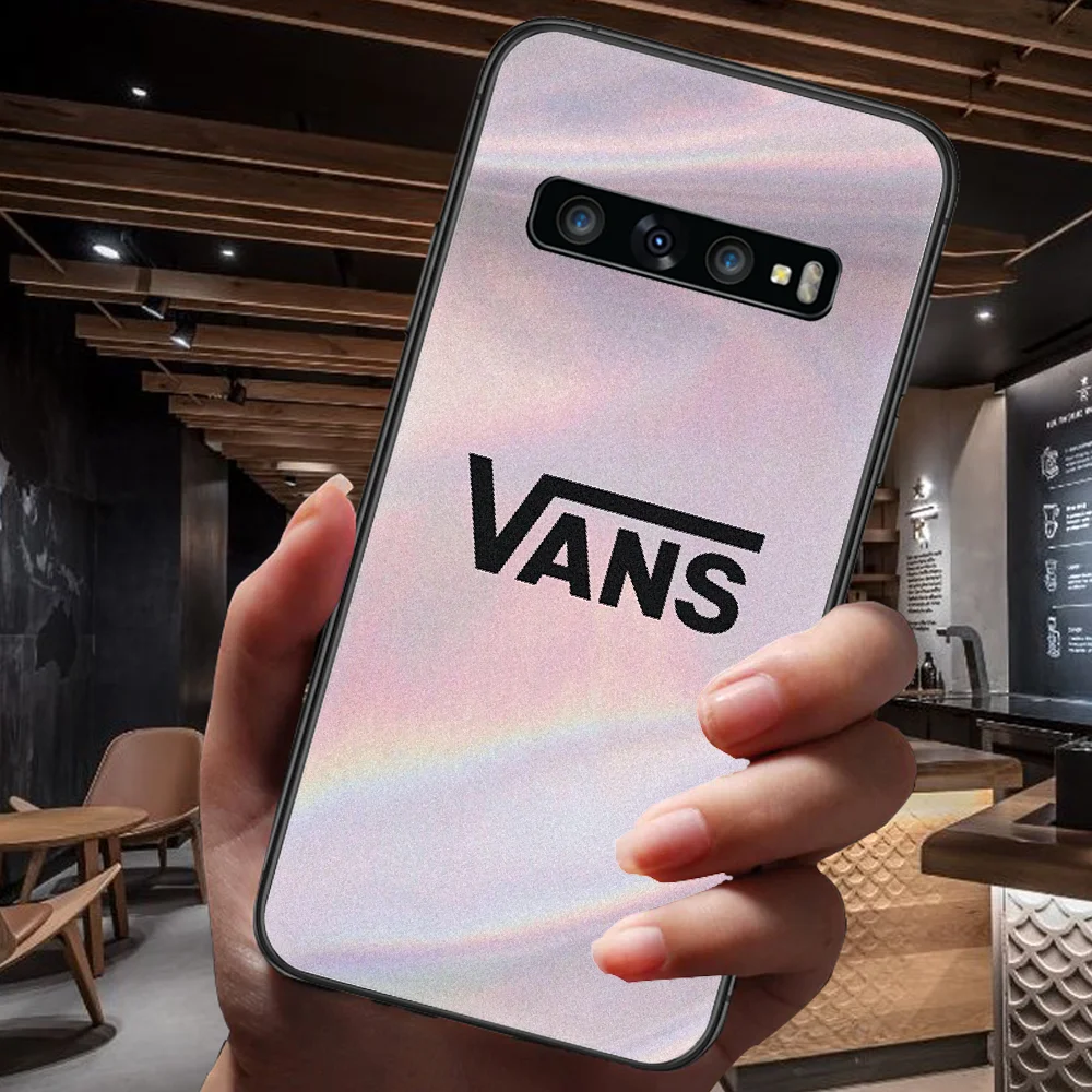 

American Fashion Brand Phone Case For Samsung Galaxy Note S 8 9 10 20 Plus E Lite Uitra black Cover Soft Hoesjes Fashion Back