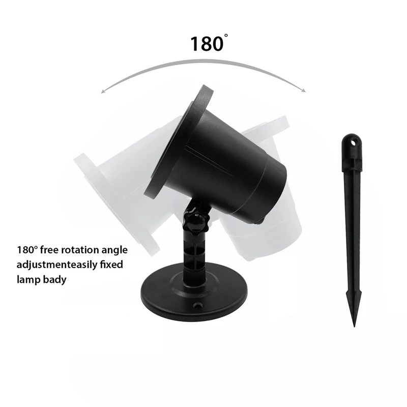 Новый лазерный проектор IP65 движущийся снег снежинка светодиодная сценическая