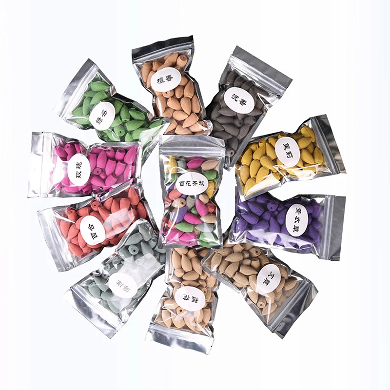 40 шт./пакет Ладан конусов цветная пуля Форма мед натуральный из сандалового