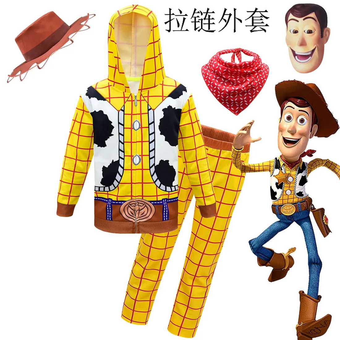 Новое поступление одежда для косплея капитана Вуди мальчиков костюм из