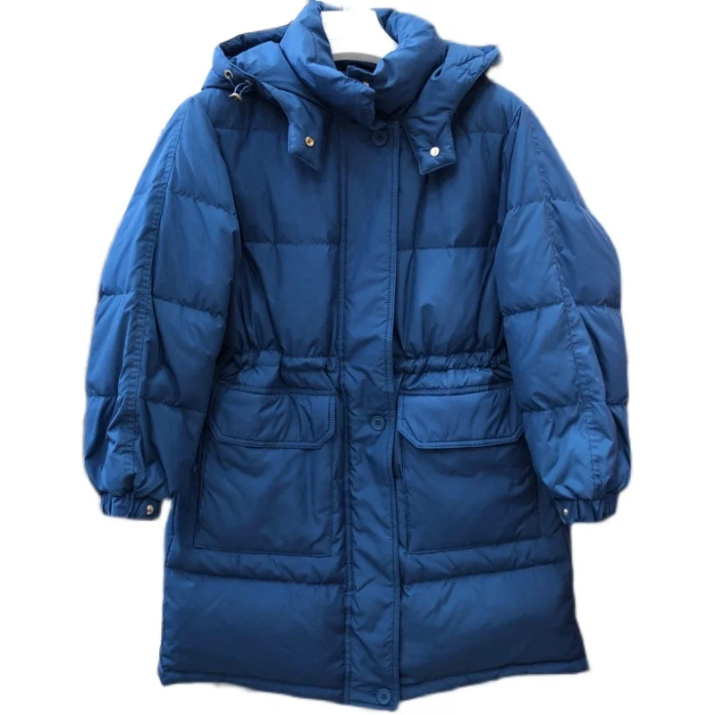 Fitaylor/зимняя женская куртка с капюшоном на 90% белом утином пуху теплое свободное