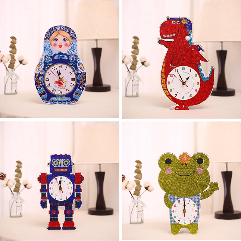 Новая Сова DIY алмазная живопись часы полная дрель специальная форма вышивка