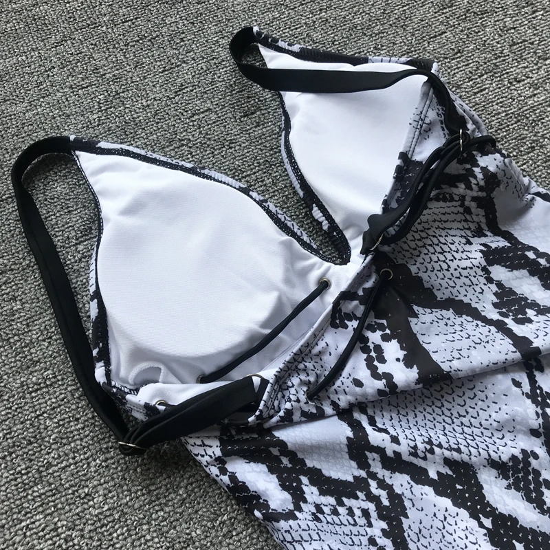 Сексуальный купальник большого размера Женский цельный 2019 монокини с пуш-апом