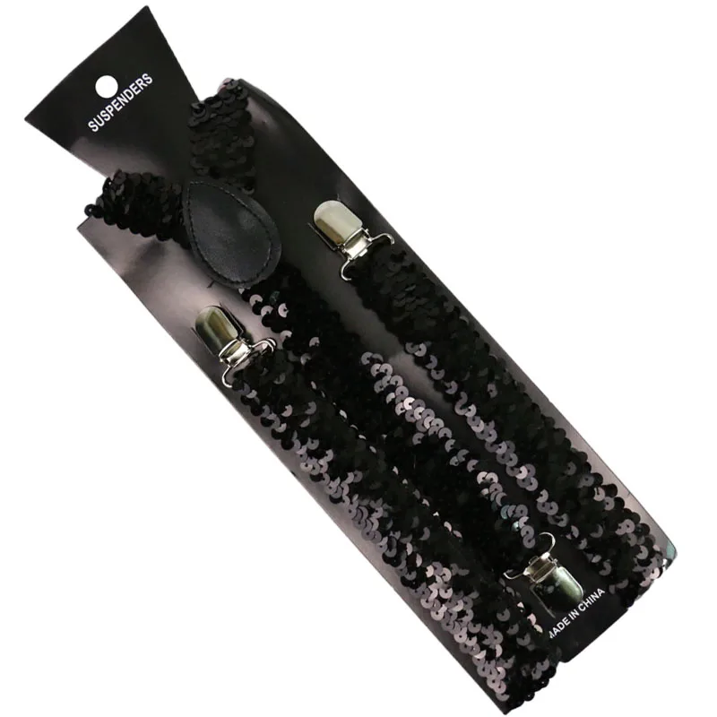 Женские подтяжки с блестящими блестками регулируемые вечерние y образной