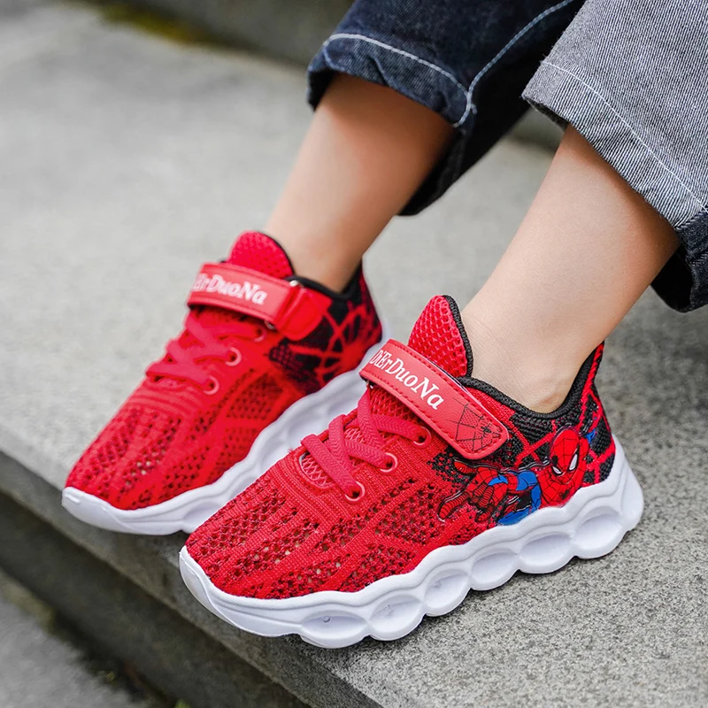 

Детские кроссовки для бега, дышащая сетчатая спортивная обувь для мальчиков и девочек, легкие повседневные прогулочные, для улицы