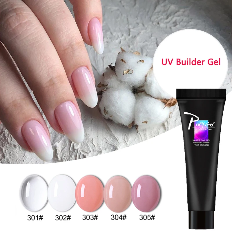 Полигель LAKIMU для наращивания ногтей прозрачный полигель акриловых 11 г|Гель