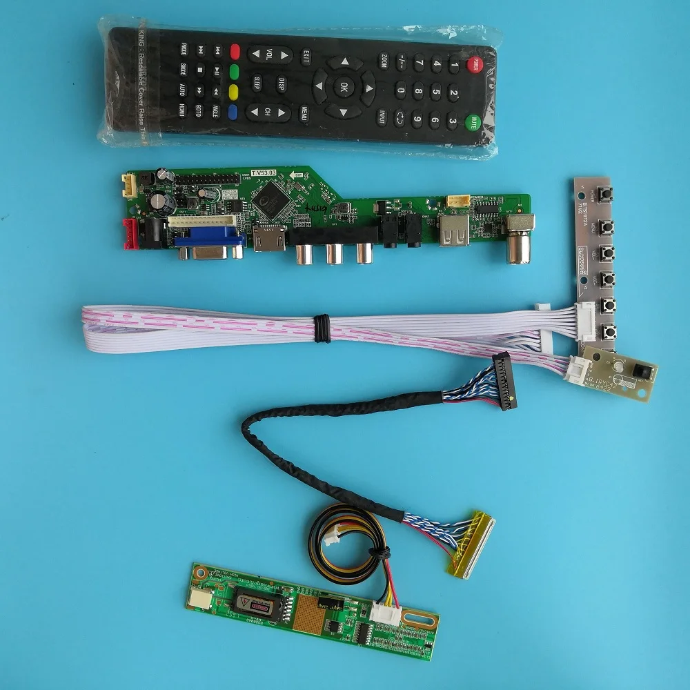 

for LP141WX3-TLA1 Digital Signal 30pin AV VGA 1 lamps 14.1" Controller Board Module TV Resolution Mother Board 1280X800