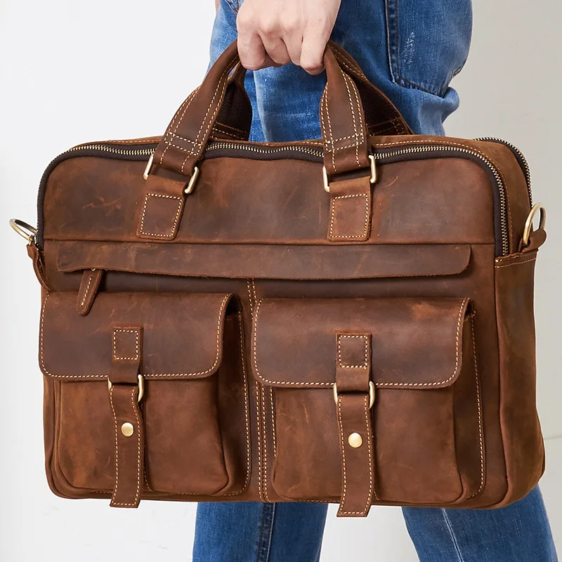 

Деловая сумка для ноутбука, мужская сумка-мессенджер для документов, мужская сумка для компьютера, Роскошный дизайнерский портфель для 15-дю...