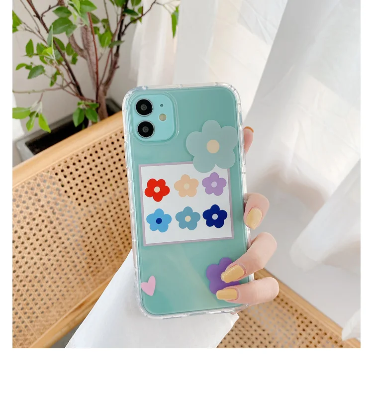 Чехол GlamPhone из ТПУ с цветочным оформлением чехол для iPhoneSE 2 11Pro/Max X XS Max XR мягкий