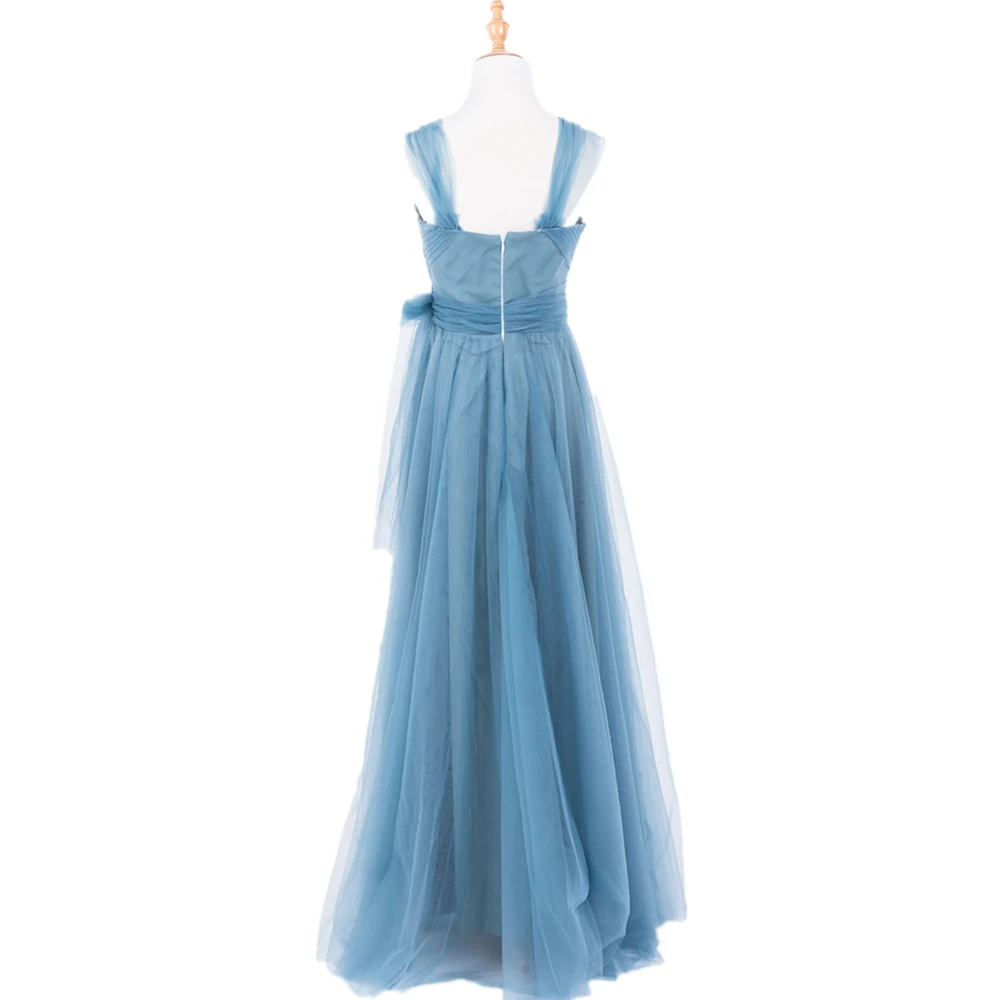 FENTEFEN 2021 длинное вечернее платье трапециевидной формы Vestido de Festa со складками с