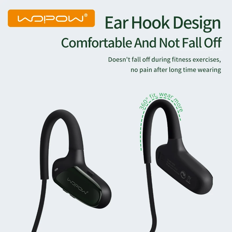 Беспроводные наушники Bluetooth-compatible5.0Sports водонепроницаемые открытые с микрофоном
