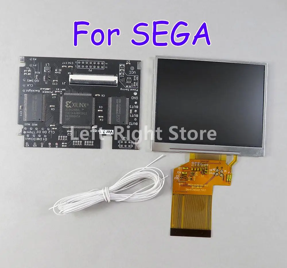 ЖК-дисплей V2 для SEGA сменный экран с полным экраном игровой приставки подсветка