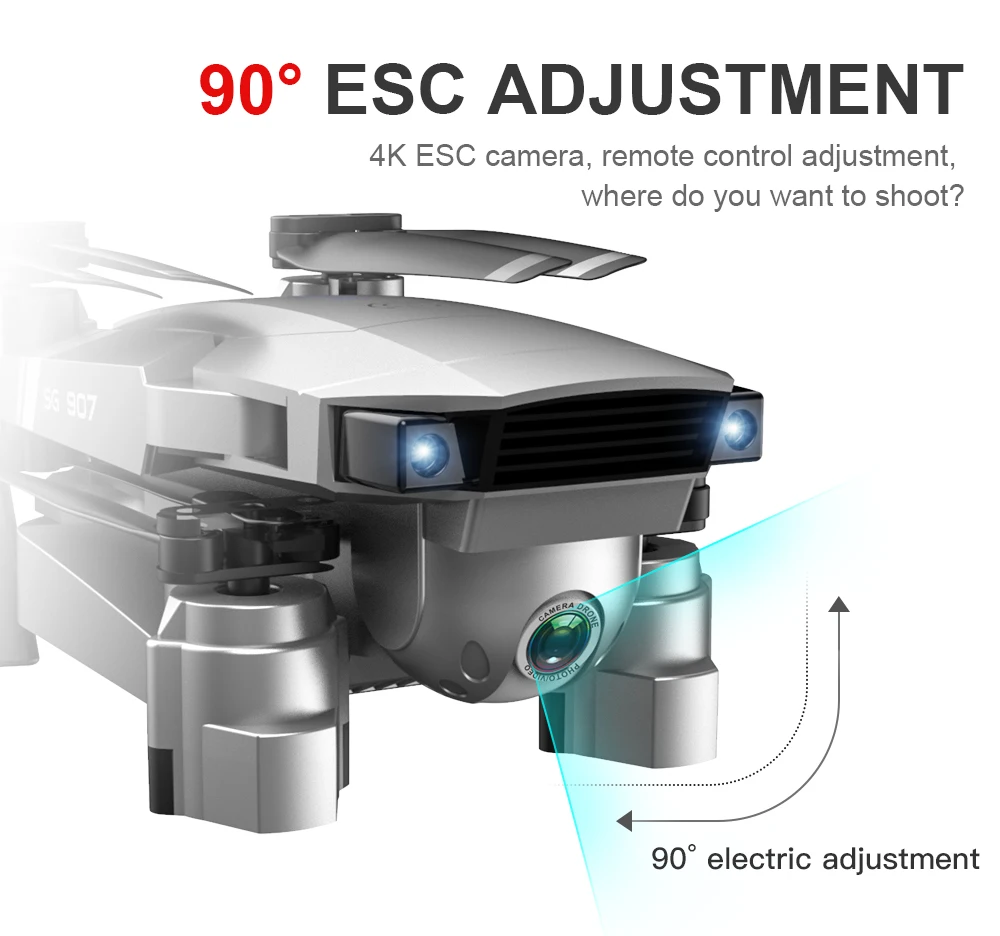 SG907 GPS Drone 4K селфи профессиональные беспилотники с и камерой Wi Fi Gimbal Smart Follow quadcopter