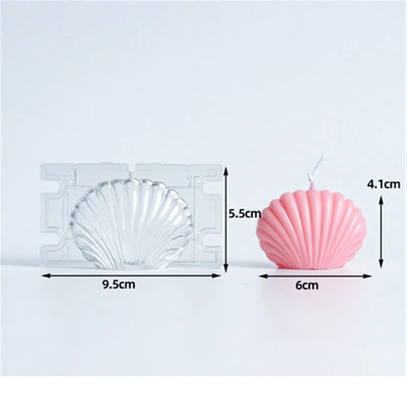 

3D Seashell Candle Molds DIY Plaster Aromatherapy Molds Handmade Soap Durable Plastic Molds For Making Candles Crafts