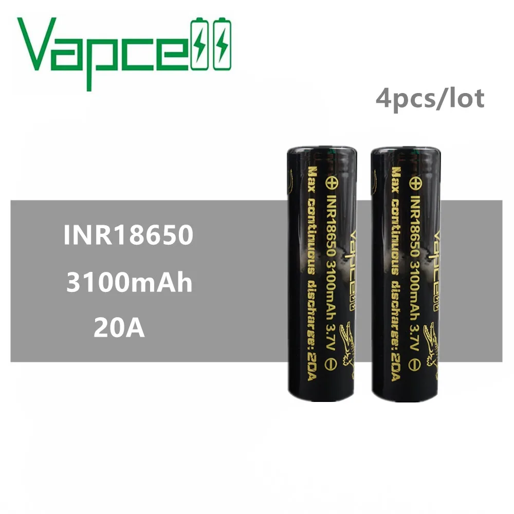 Оригинал 4 шт. Vapcell 18650 батареи VTC6 переворачивается 3100 мАч 20A литий ионный
