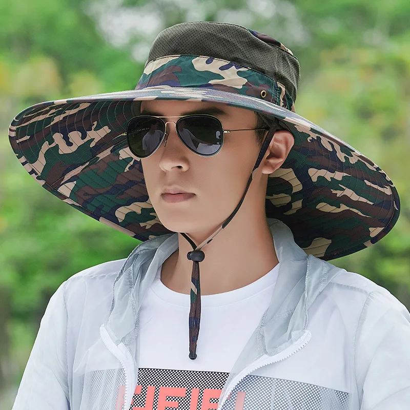 Новинка водонепроницаемые камуфляжные Панамы для мужчин UPF 50 + летняя