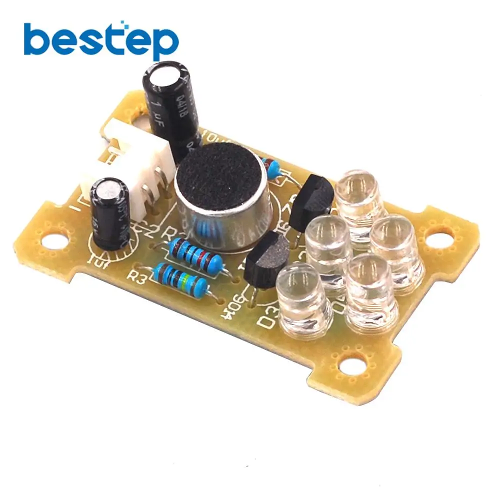 Голосовое управление 5 мм зеленсветодиодный я светодиодная лампа электронный