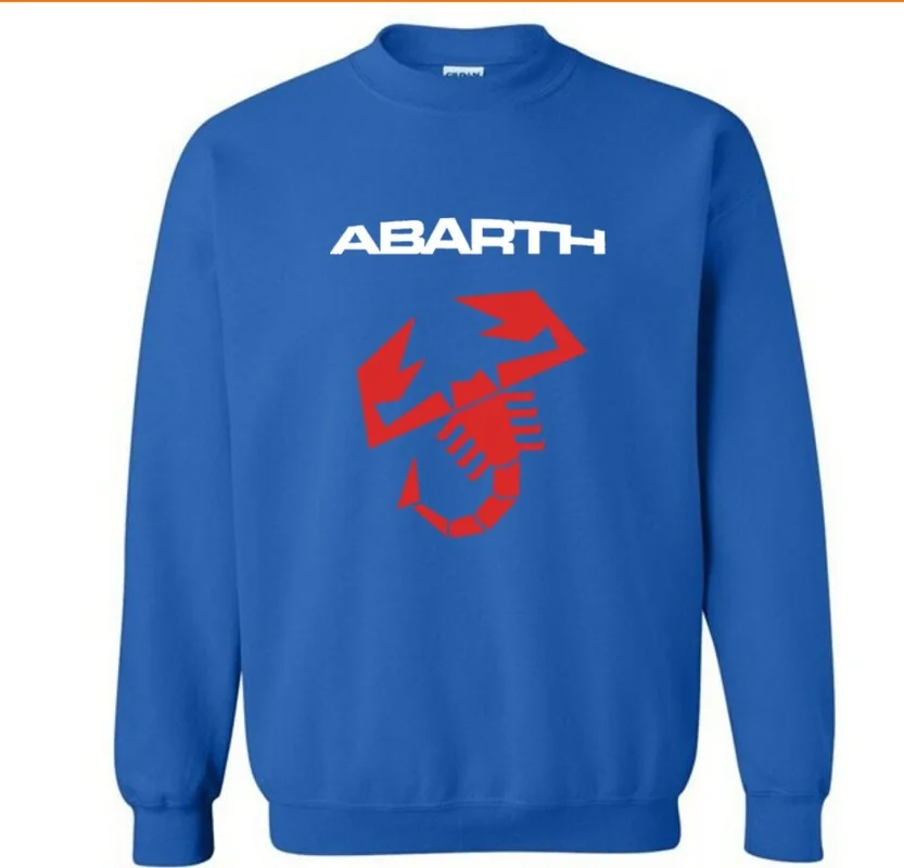 

Новые модные хлопковые мужские толстовки Abarth С Логотипом Автомобиля, флисовый пуловер с круглым вырезом, свитшоты, уличная одежда для мужчи...