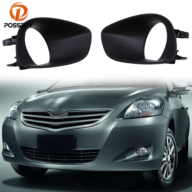 Противотуманный фонарь posbay черный Передний правый левый для Toyota Belta 2006 2012