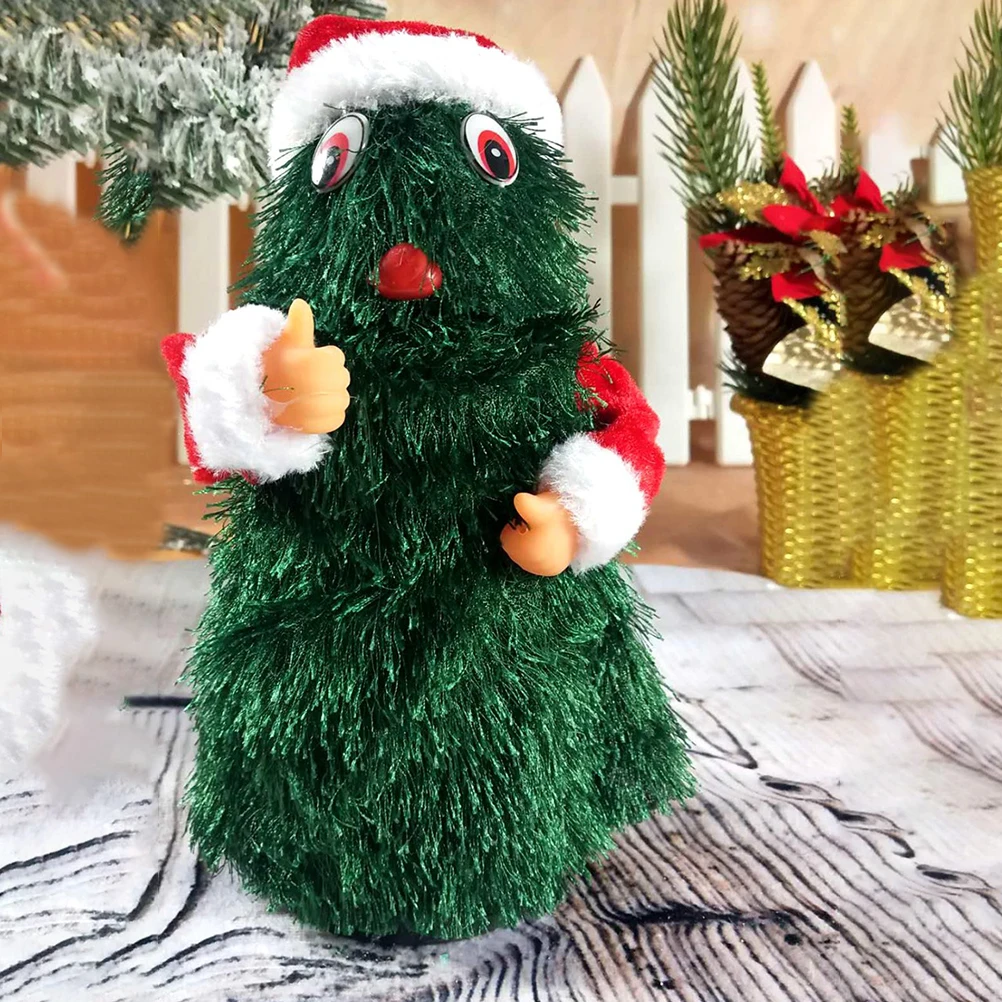 Электрический Санта Клаус вращающийся на 360 градусов открытое пение игрушка елку