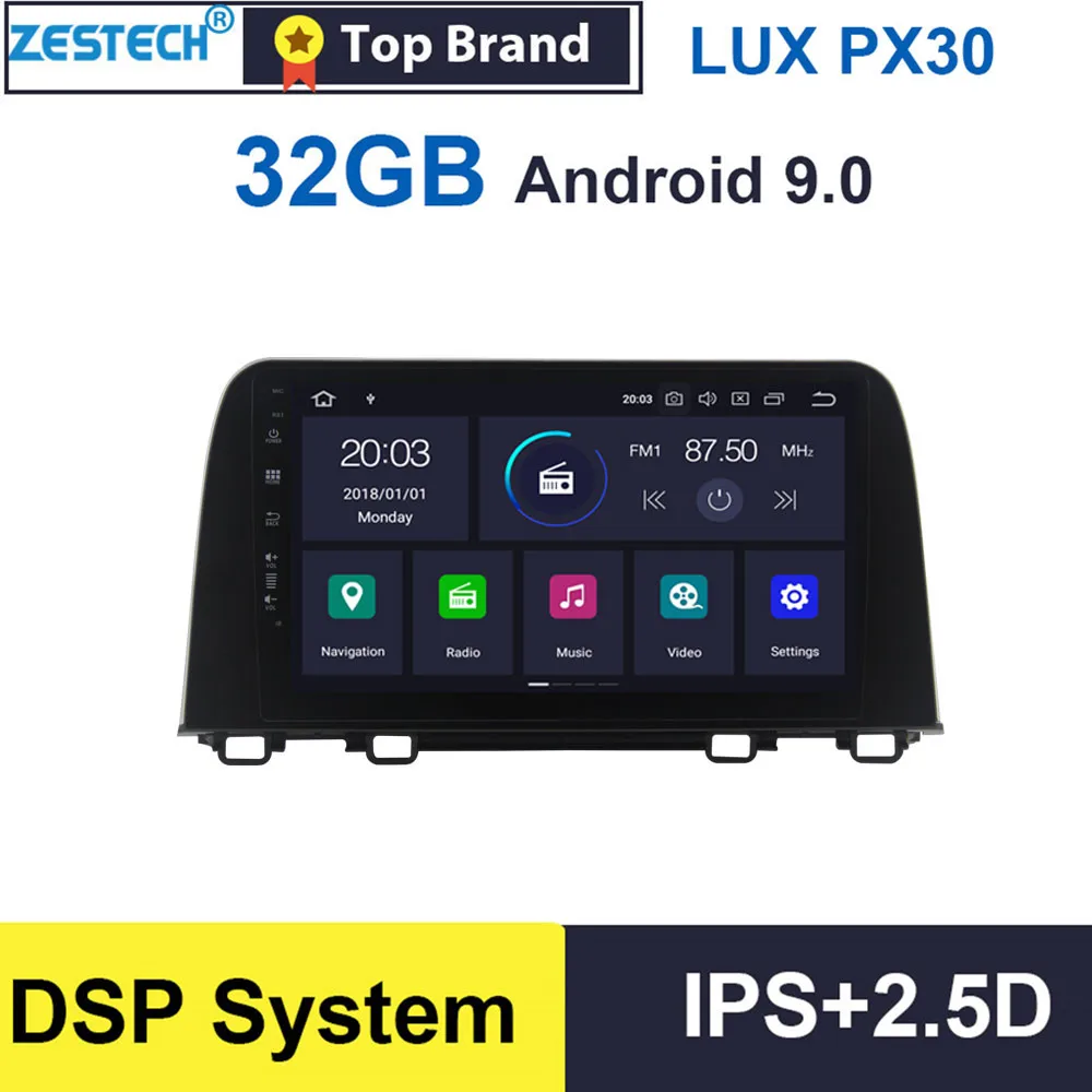 1 Din Android 10 0 IPS 2.5D 9 &quotGPS Радио автомобильный DVD плеер для Honda CR V CRV 2018 Головной блок GPS