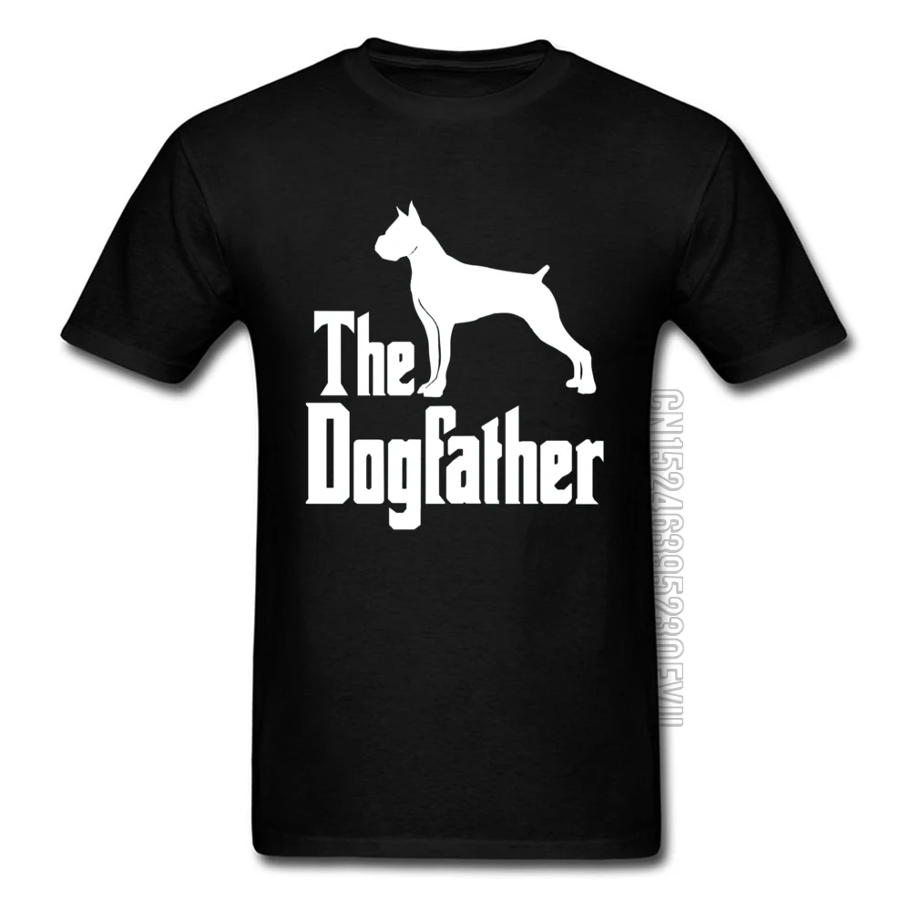 The Dogfather Dad T-shirts Godfather Puggy Corgi Dog Outline Tshirts Mother Day Cotton Tops T Shirt Men's Normal Tee Shirt