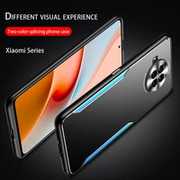 metal frosted phone case for xiaomi redmi note 9 pro 9h hardness back plate comfortable hand feel reinforcement anti drop shell