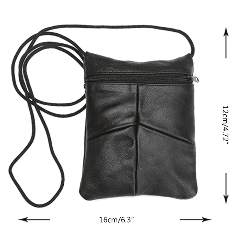 

28GD Womens Sheepskin Shoulder Bag Leather Retro Crossbody Bag Cell Phone Purse