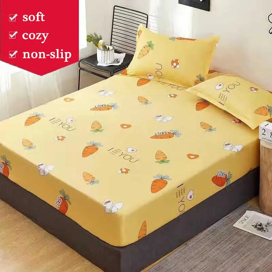 

Geometric print elastic fitted sheet mattress cover single full queen king size bed sheet home textiles (No pillowcase)