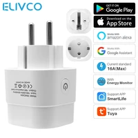16a eu tuya smart plug smart home wifi socket with timer power monitor smartlife app works with google home alexa voice control