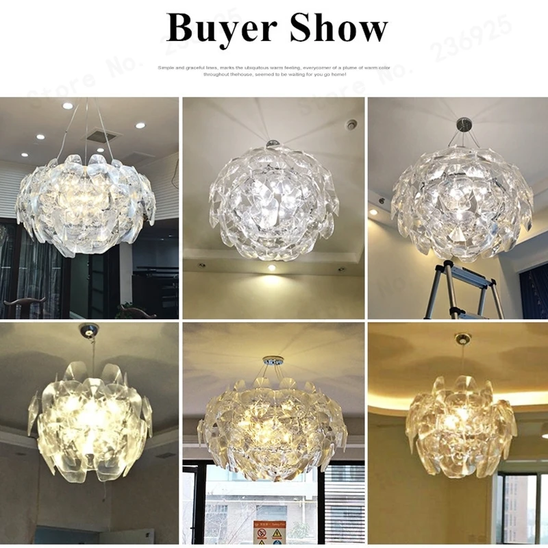 Светодиодная Подвесная лампа в виде сказочной страны светильник с кристаллом