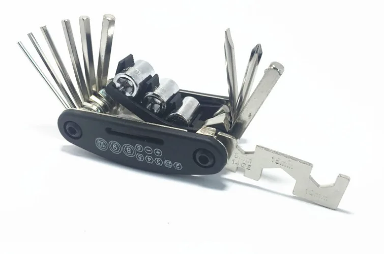 

15 functions, multi-function, bicycle combination, repair tool, wrench socket, mountain bike equipment accessories