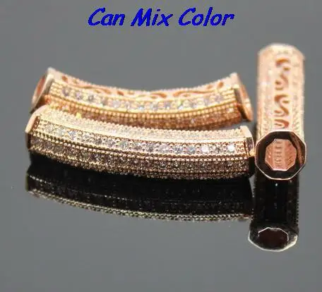 Новое поступление модные длинные трубки металлические бусины проложить