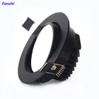 Светодиодный точечный светильник с регулируемой яркостью, потолочный светильник AC85-265V, 5w7w9w12w15w, алюминиевый встраиваемый потолочный светильник, круглый светодиодный панельный светильник, внутренний светильник