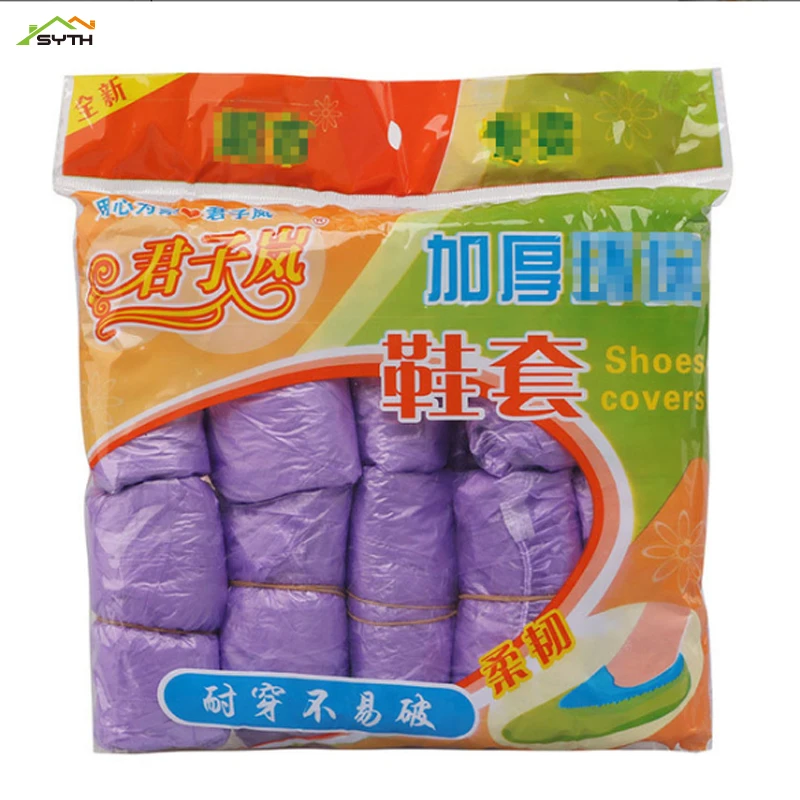 100 шт. пластиковые водонепроницаемые одноразовые чехлы для обуви | Дом и сад