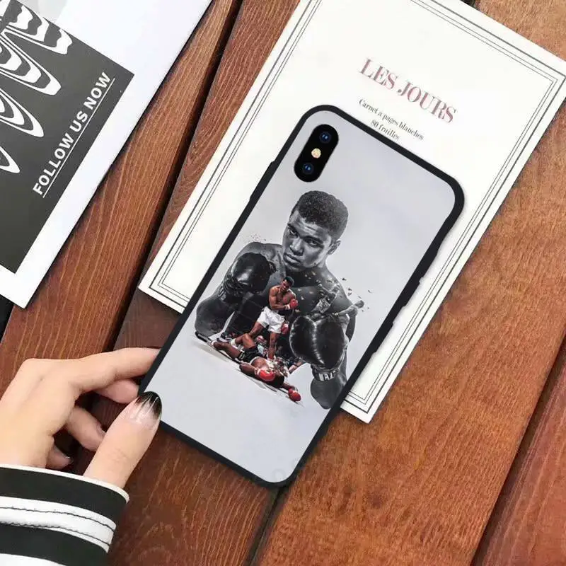 

Muhammad Ali boxing champion Anti-fall coque Phone Case for iPhone 11 12 mini pro XS MAX 8 7 6 6S Plus X 5S SE 2020 XR