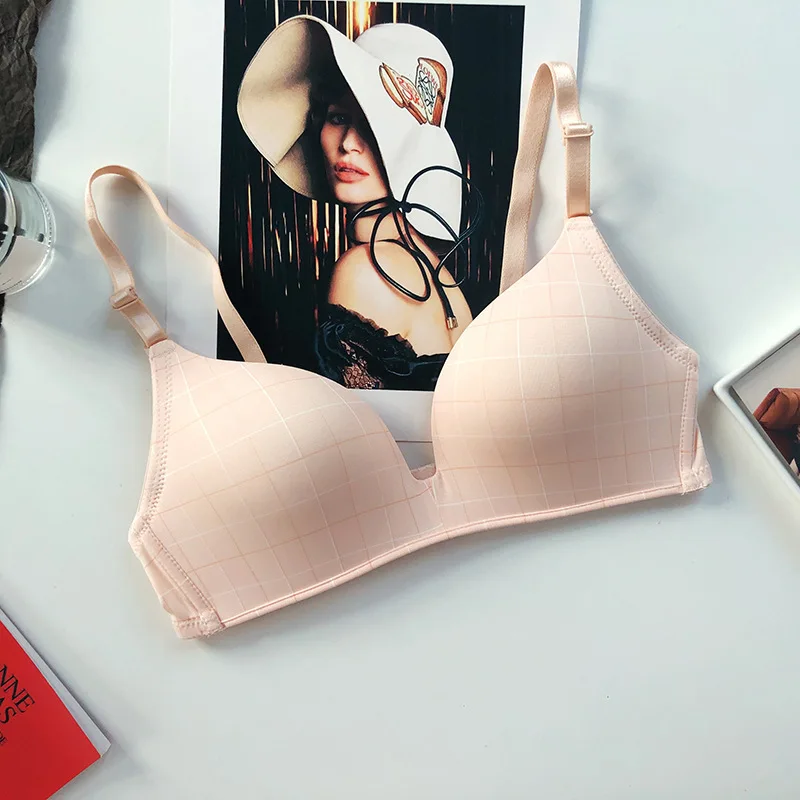 

Seamless Bras for Women Push Up Bras No Wire Brassiere A B Cup Underwear