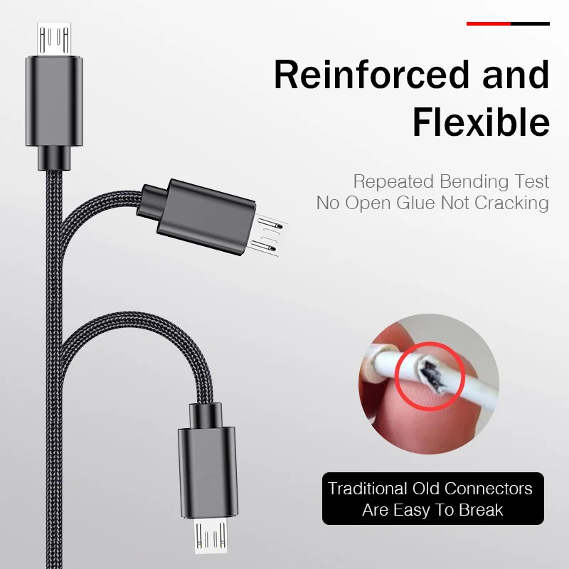 1 м кабель Micro USB шнур металлическая нейлоновая оплетка Кабель Microusb для передачи данных и зарядки Micro usb кабель для samsung Xiaomi huawei htc sony Lg