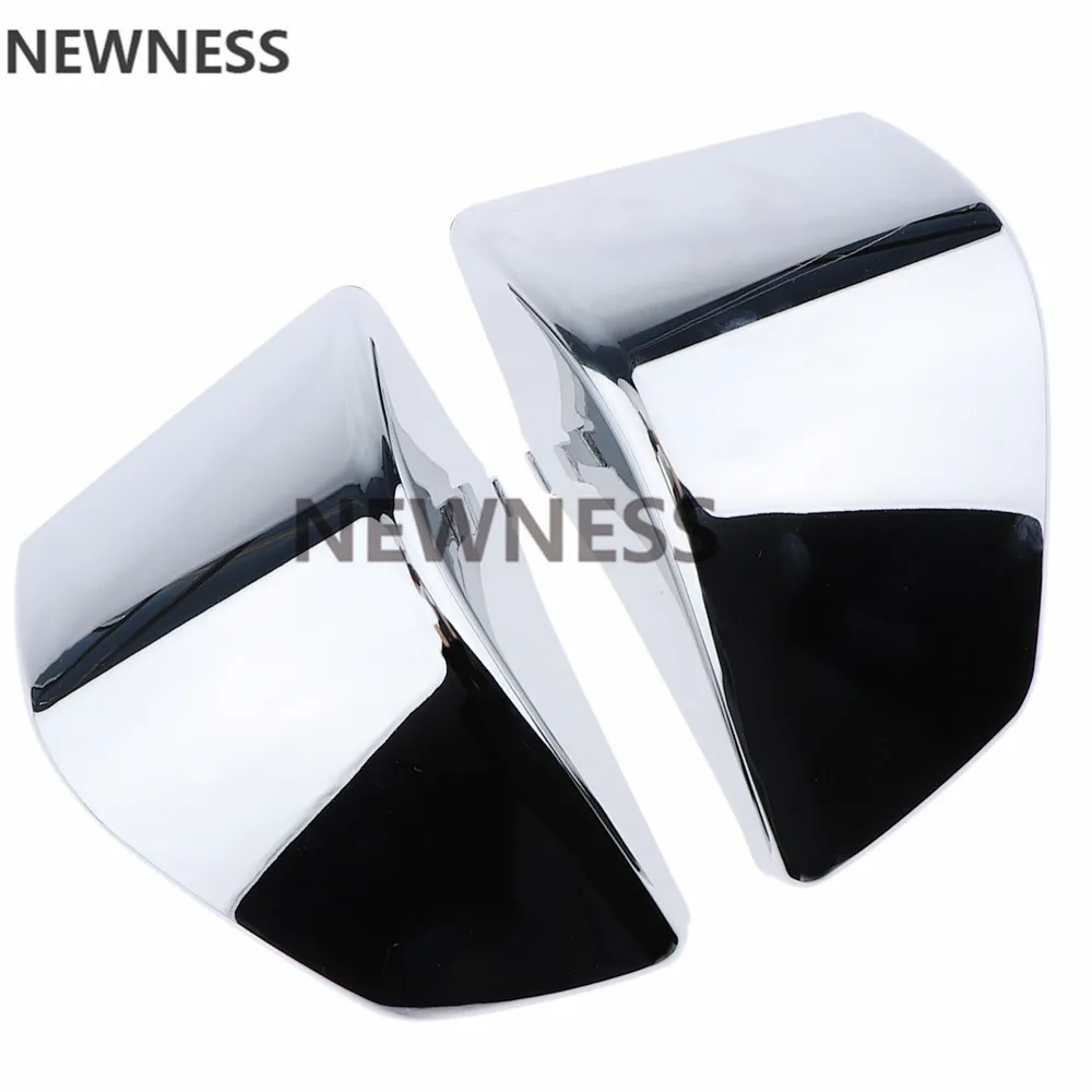 Пара мотоцикла хромированная батарея боковая обтекатель Крышка для Honda Shadow ACE750