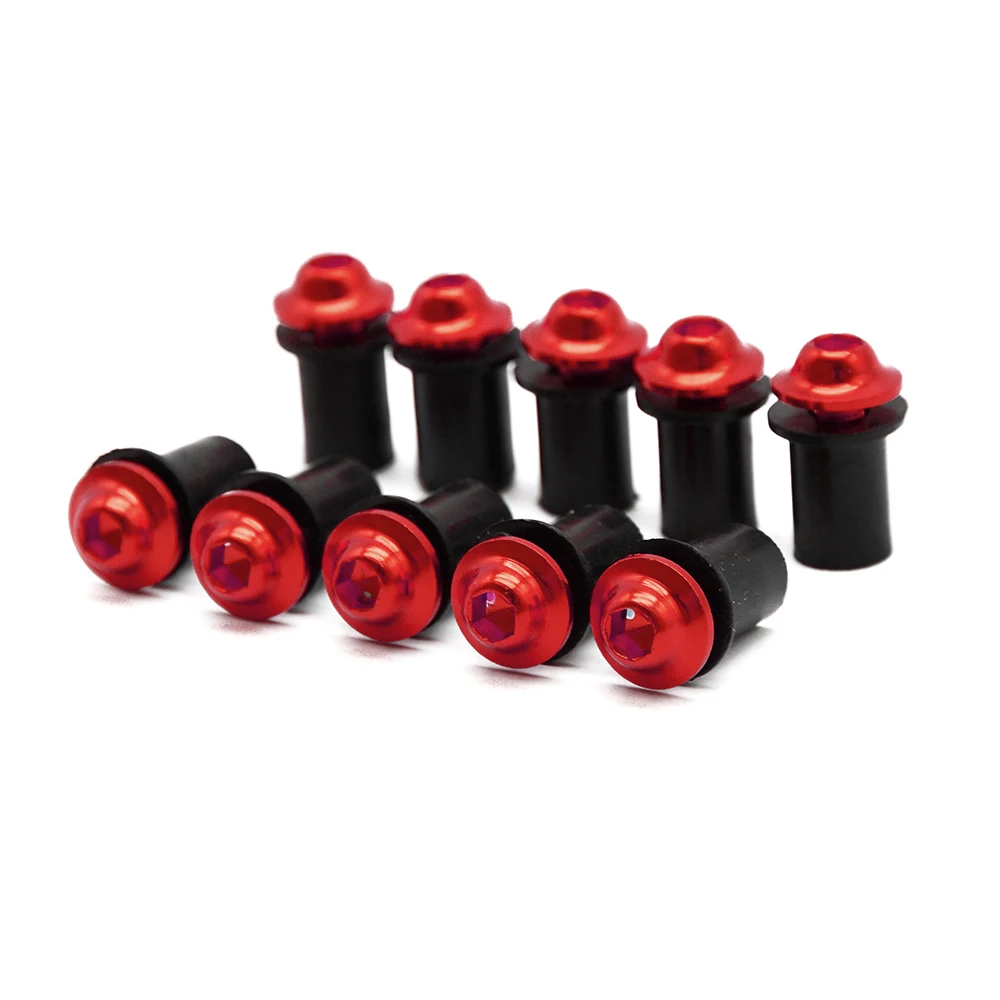 Винты для ветрового стекла мотоцикла винты 10 шт. 5 мм Комплект алюминиевых винтов